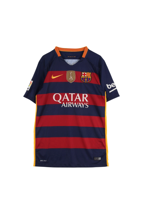 나이키 (Man - S) 폴리 스우시 드라이핏 FC 바르셀로나 11 네이마르 주니어 배색 반팔 티셔츠