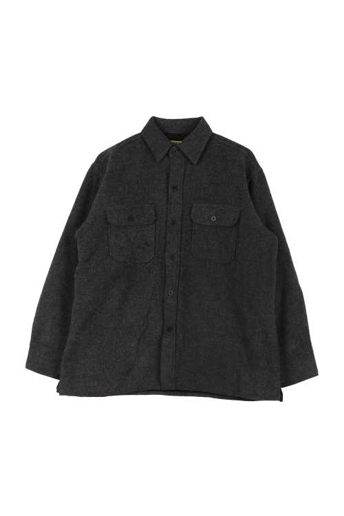 JAPAN (Man - L) 울 혼방 투포켓 긴팔 셔츠 누빔 자켓