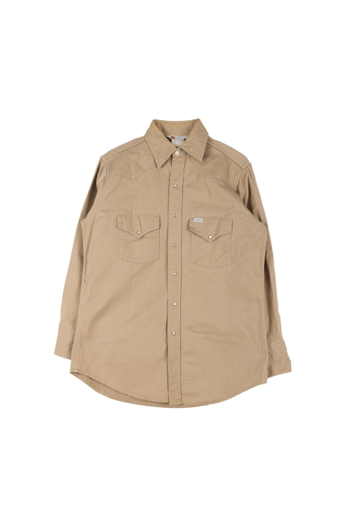 칼하트 (Man - L) 코튼 로고 투포켓 스냅 버튼 긴팔 셔츠