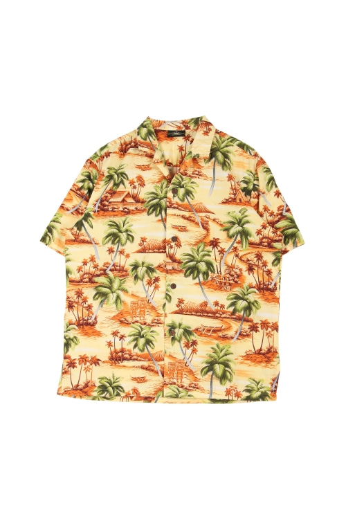 로얄 크리에이션 (Man - L) 코튼 하와이안 패턴 반팔 셔츠