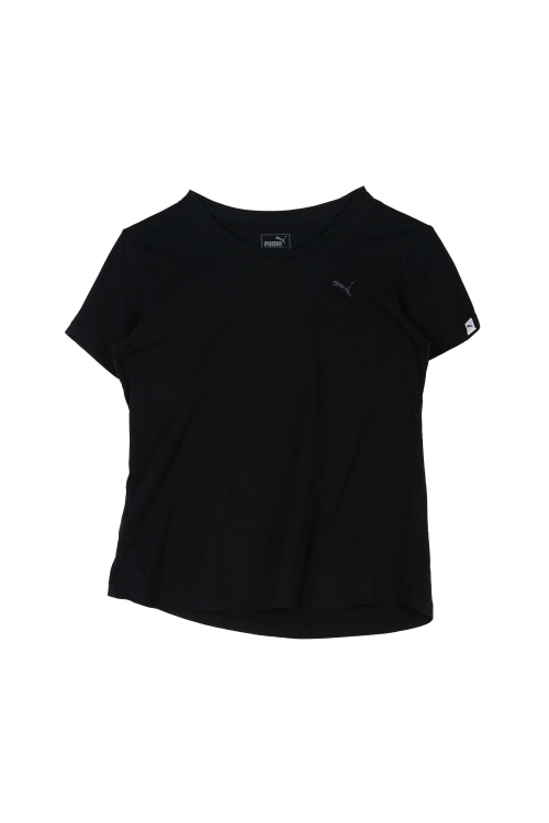 퓨마 (Woman - L) 로고 크루넥 반팔 티셔츠